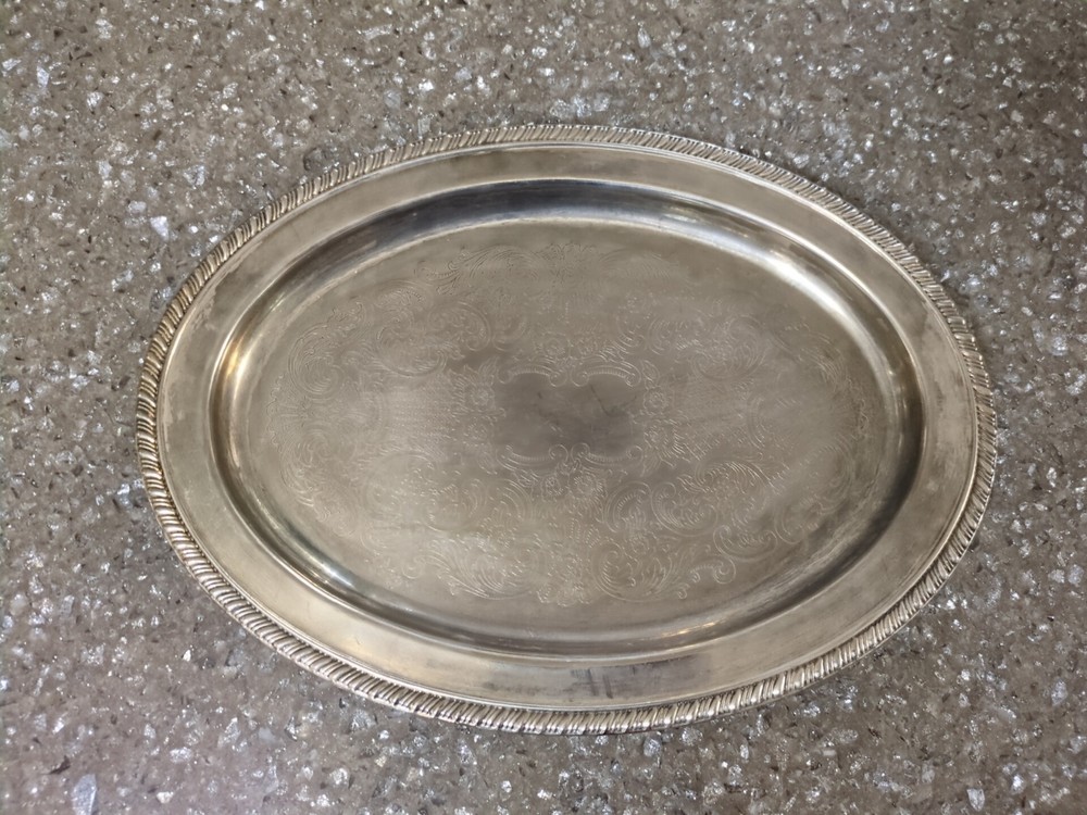 Silver Plate Serving Tray 16"X11.5"