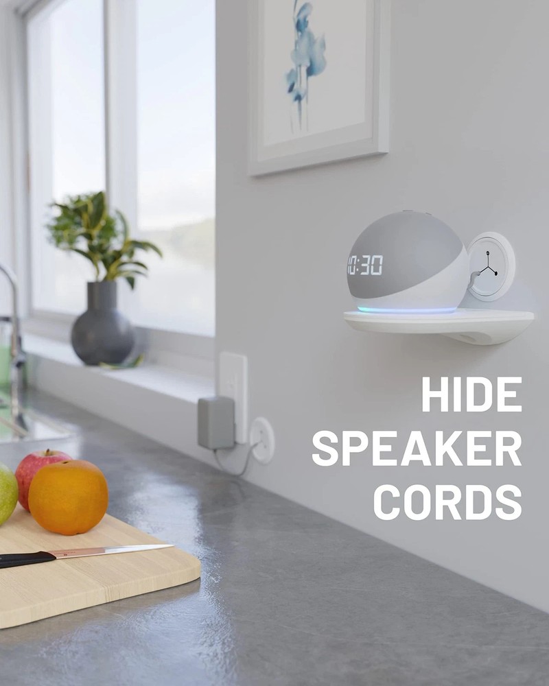 ECHOGEAR Wall Cable Hiders Cord Management 2.25" Mini w/Drill Hole Tool - 2 Pack