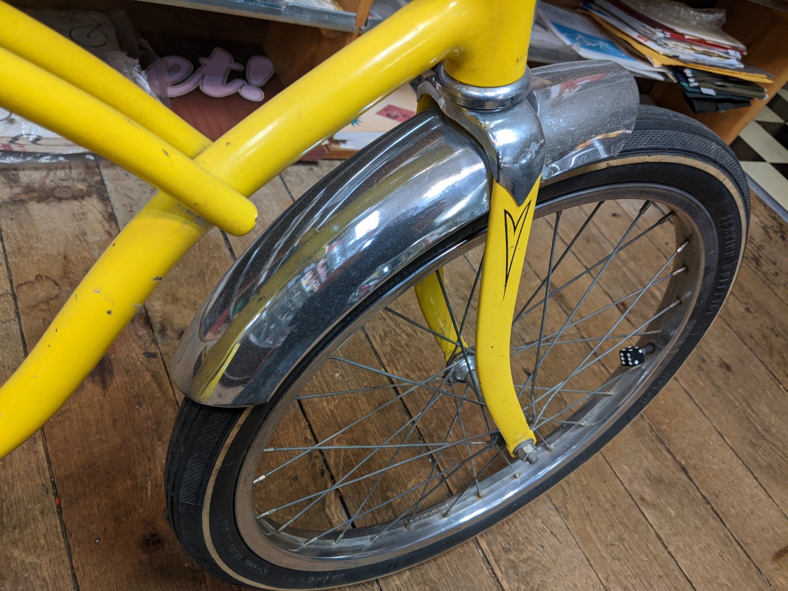 Original HK August 1974 Kool Yellow Schwinn Stingray 20" Single Speed Coaster