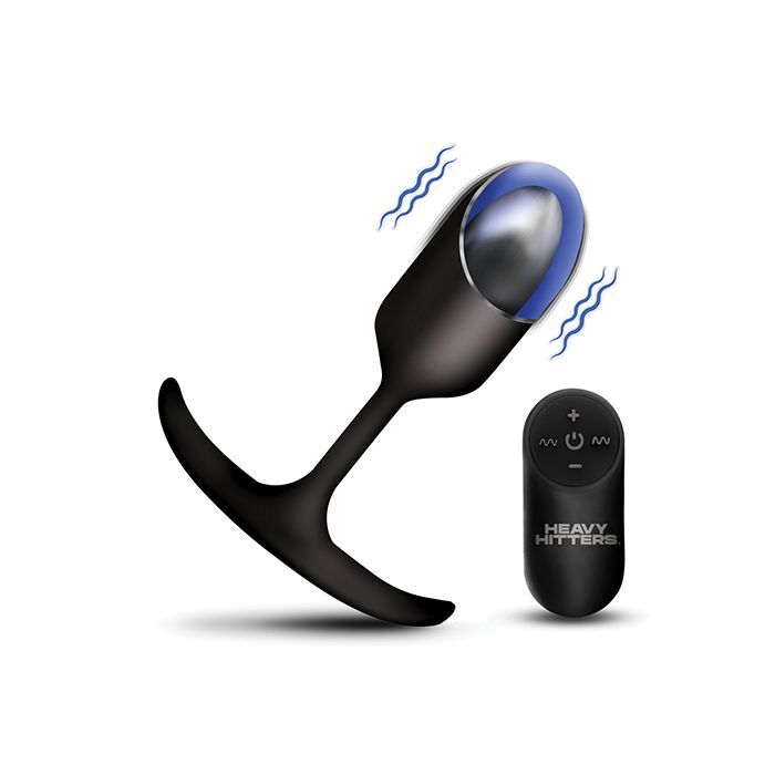 Heavy Hitters Vibrating Weighted Silicone Anal Plug