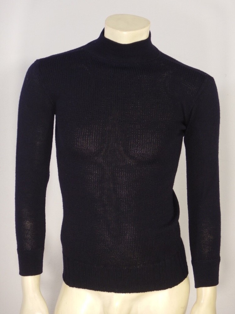 WWII US Navy Wool Knit Watch Deck Sweater Size 34