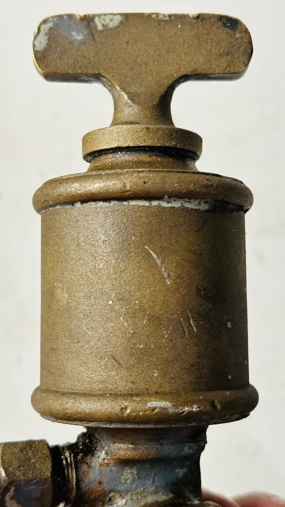 Brass Drip Cylinder Oiler Metal Knobs Antique Steampunk Hit Miss