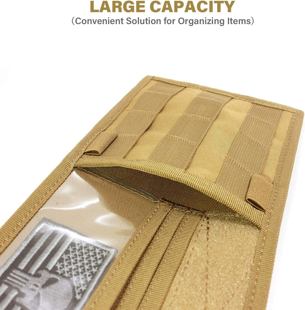 Tactical Molle Car Sun Visor Organizer Vehicle Visor Panel Storage Pouch Holder
