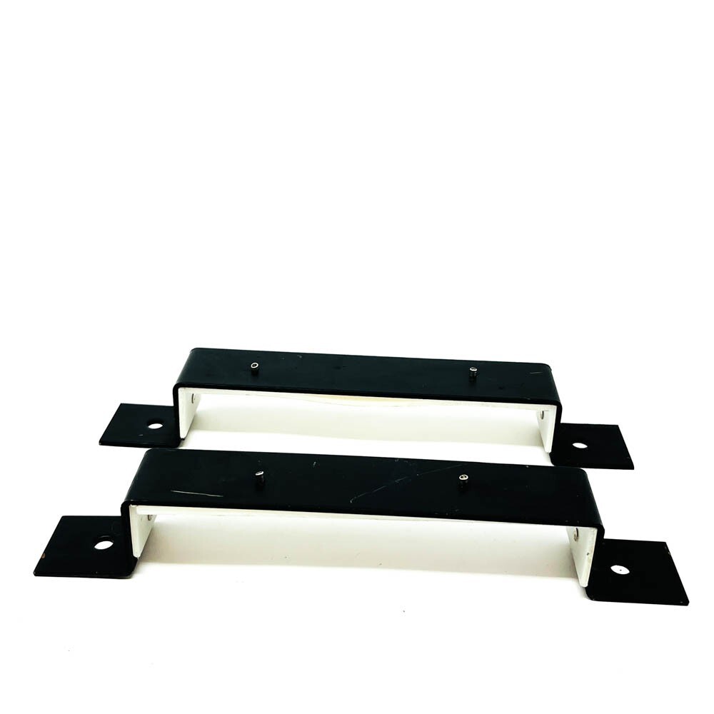 2 pcs Riveted White Plastic Coated Bracket 5025522