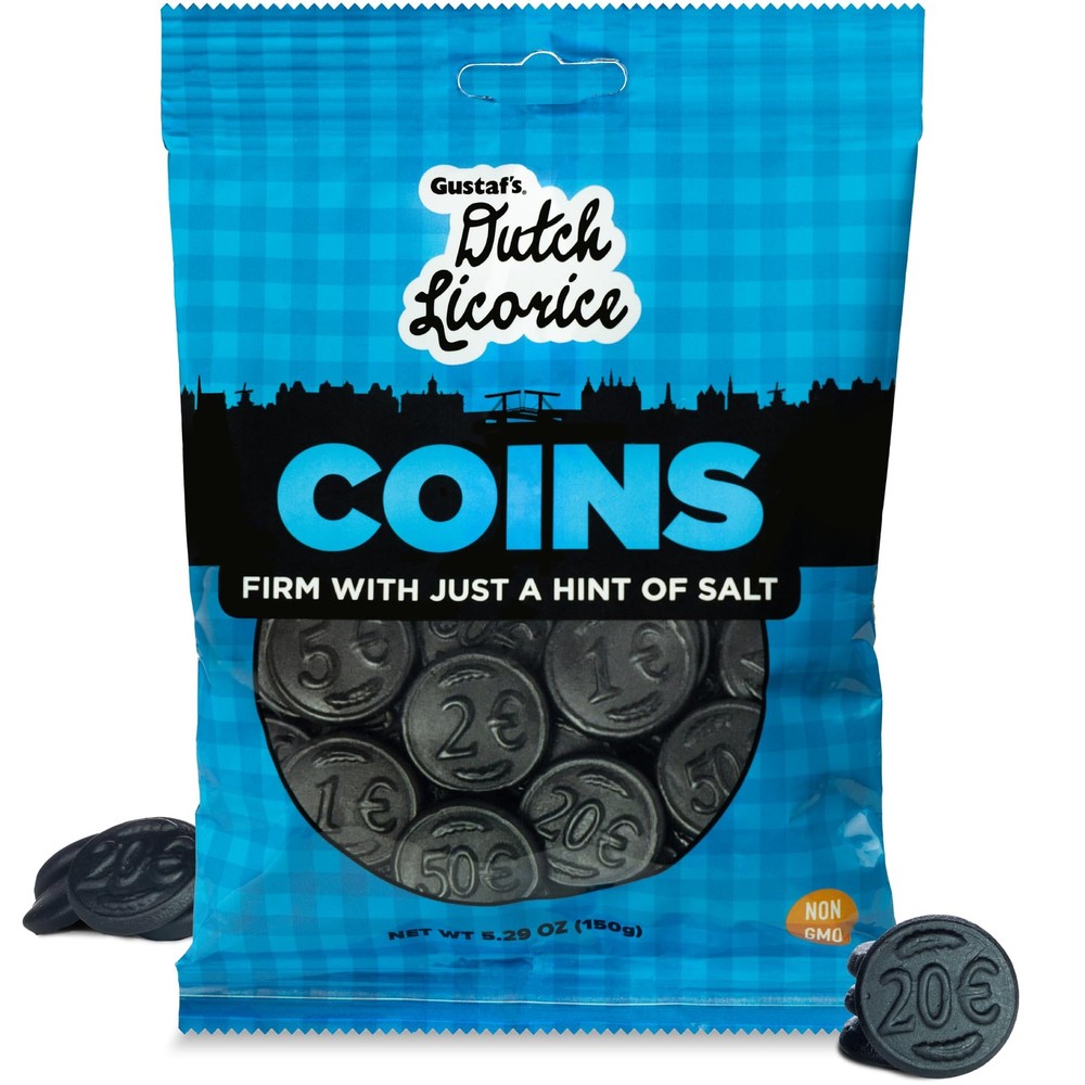 Gustaf's Licorice Coins 5.29oz Bag