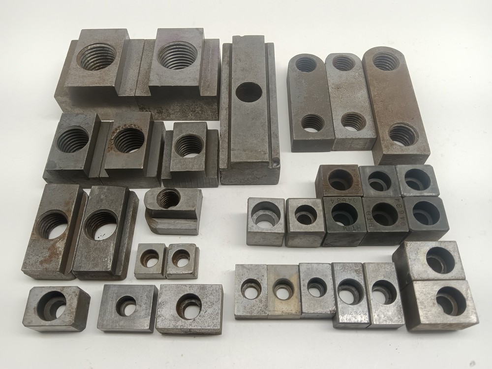 32 pc Lot Work-Holding T-Nuts Blocks Clamps