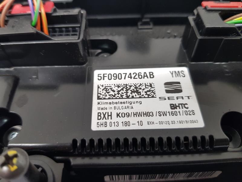 2019 SEAT LEON HEATER CONTROL PANEL ASSEMBLY 5F0907426AB