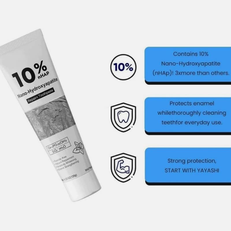 10% For Sensitive Teeth Toothpaste Deep Cleaning Nano-Hydroxyapatite Hap