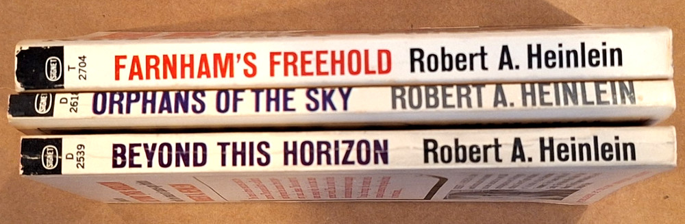 Robert Heinlein - 3 vintage paperbacks