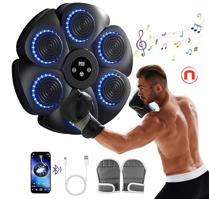 🥊🎵 Electronic Music Boxing Machine