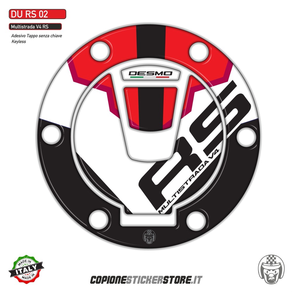 Adhesive Plug Tank Compatible DUCATI Multistrada V4 Rs Keyless