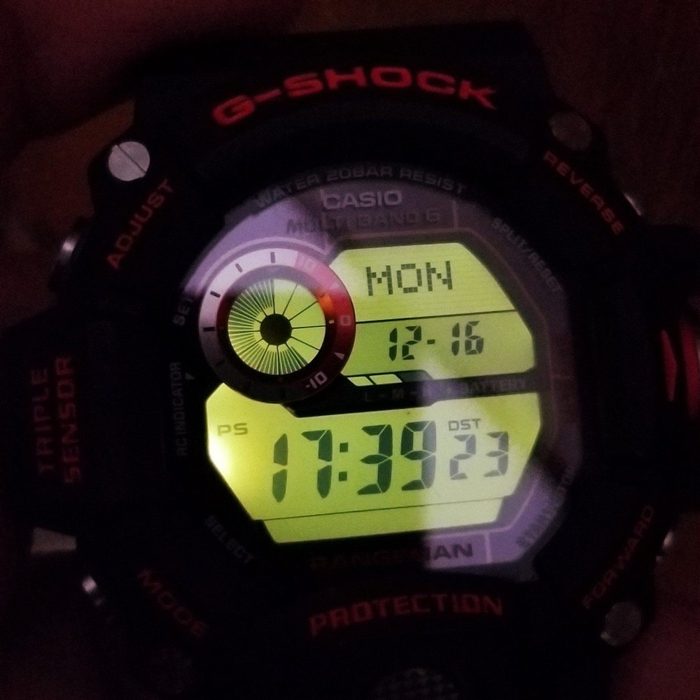 ⌚Rare Custom G-Shock GW9400 Rangeman triple sensor barometer temp compass.