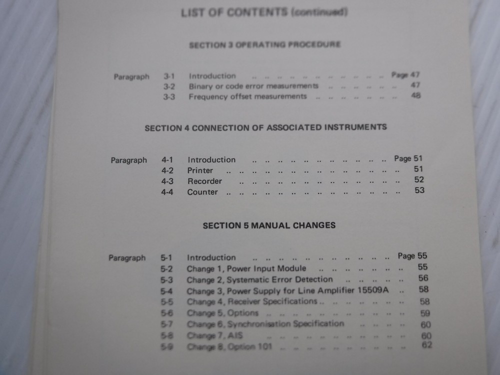 Hewlett Packard 3780A Pattern Generator / Error Detector Manual 03780-90021