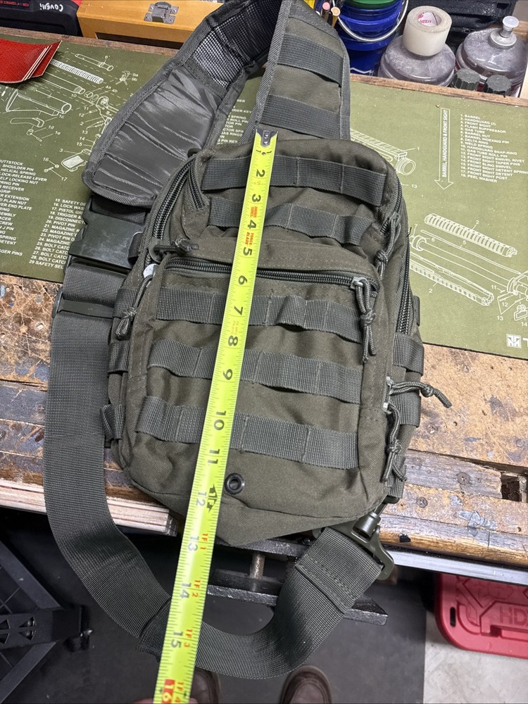 EDC Concealed Carry Sling Bag With Hook and Loop & Universal Adjustable Holster