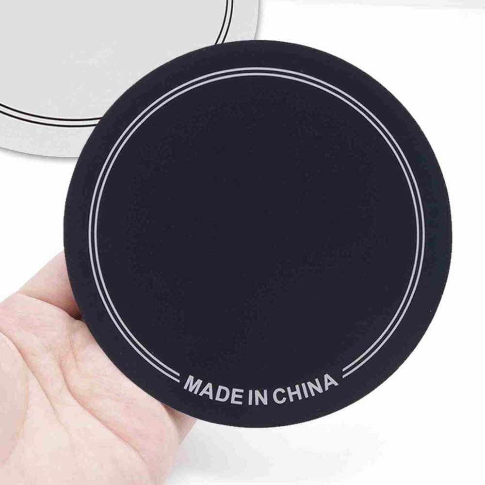 2pcs Drumhead Protection Patch Kick Drum Anti-Wear Single Pedal Black