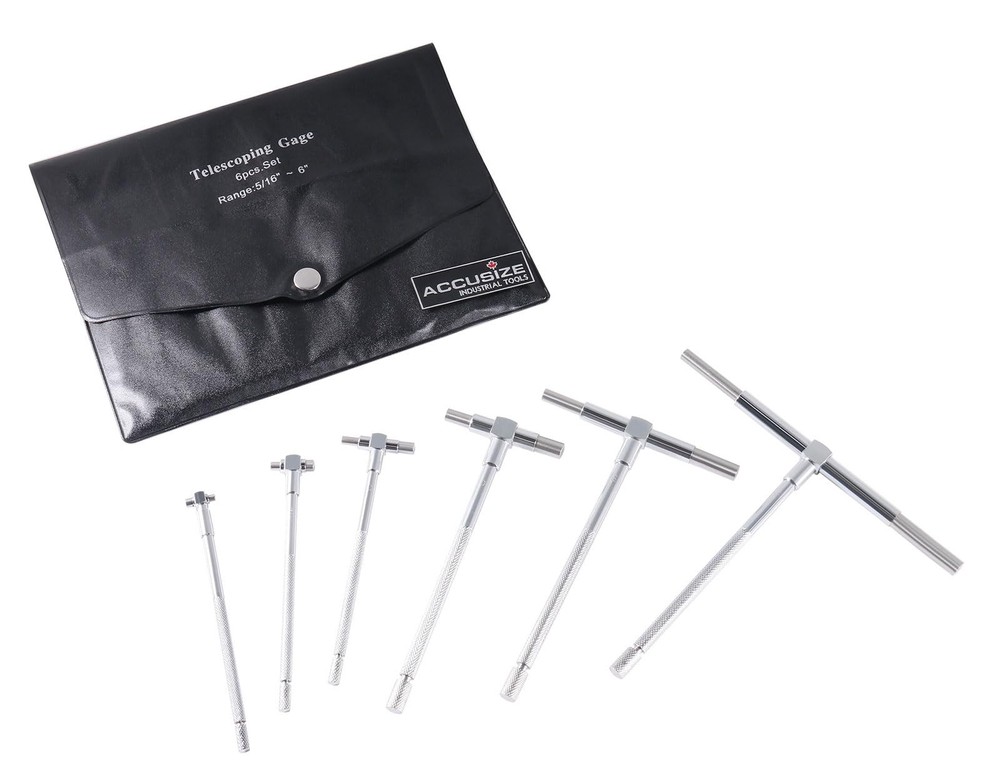 5/16'' - 6'', 6 Pc Telescoping Gage Set, 3602-5011