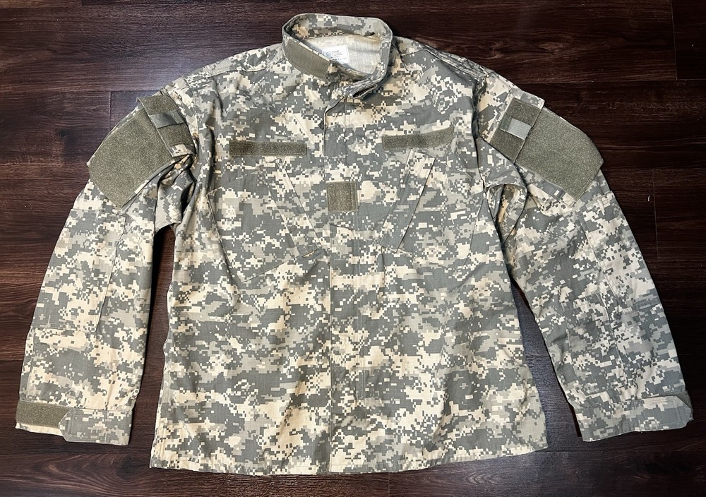 PROPPER INTERNATIONAL ACU COMBAT TOP LARGE REGULAR RIP STOP USED (C)