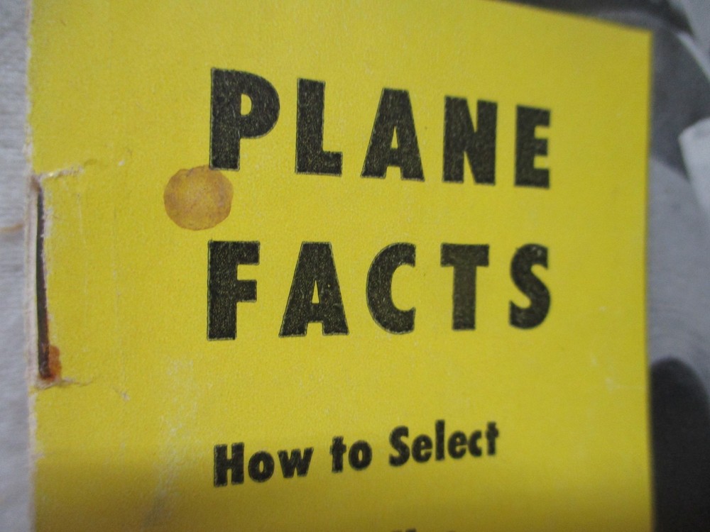 Stanley Plane Facts vintage booklet