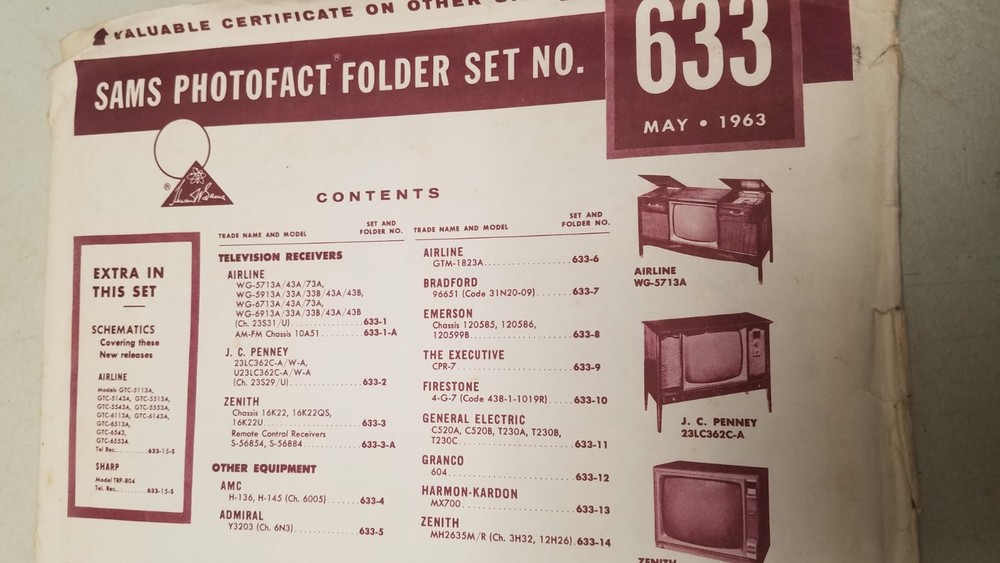 Sam's Photo Facts #633 5/63 complete set (D)