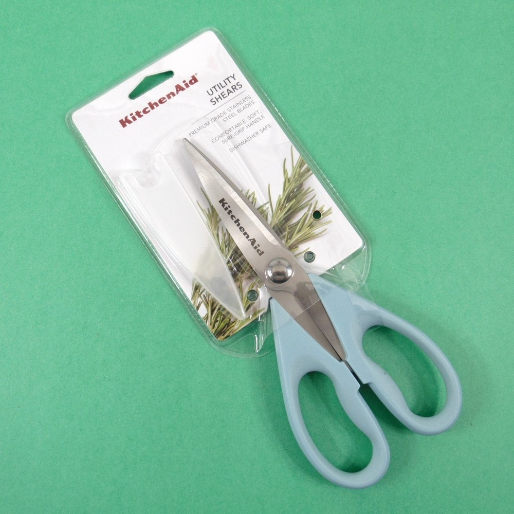 KitchenAid Utility Shears Stainless Steel Kitchen Straight Scissors Mint Green