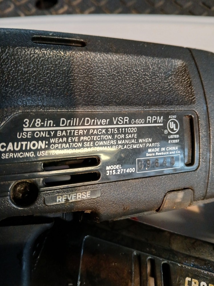 4-Craftsman Dvrill Drivers Tested Working Cordless Chuck **