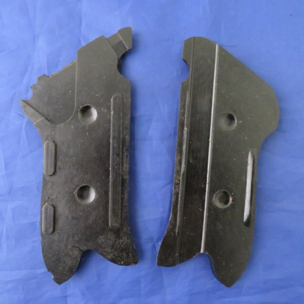 German Luger Straight Line Grooved Bakelite Grips
