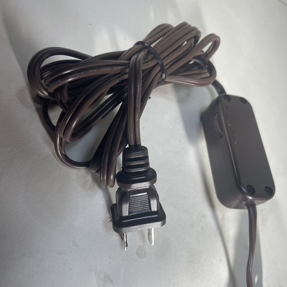 Brown Power Cord With Light Lamp DimmerNOS. G