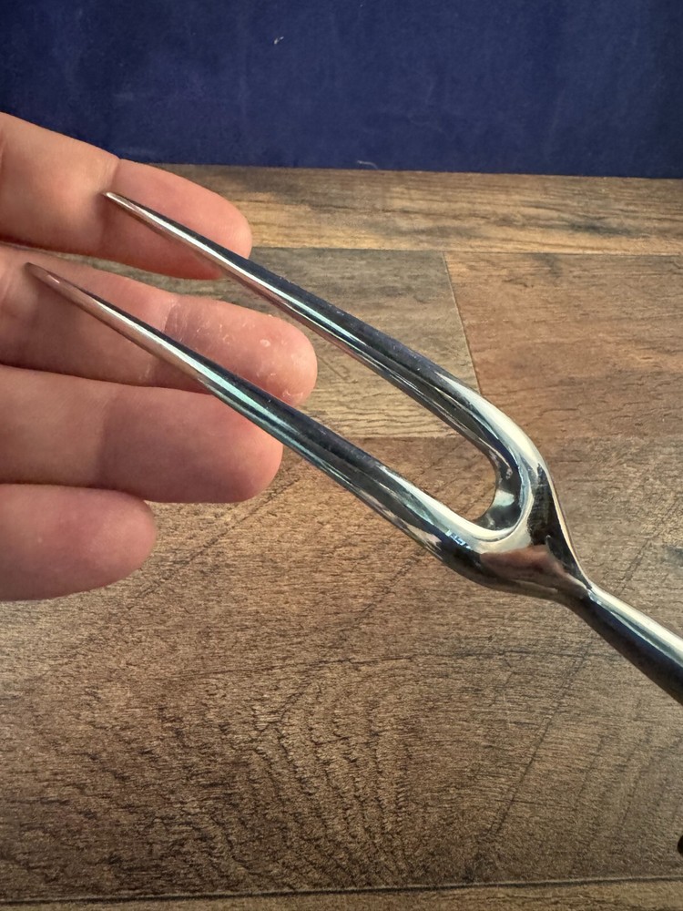 Silverplated Meat Fork Adoration Pattern Unknown Maker