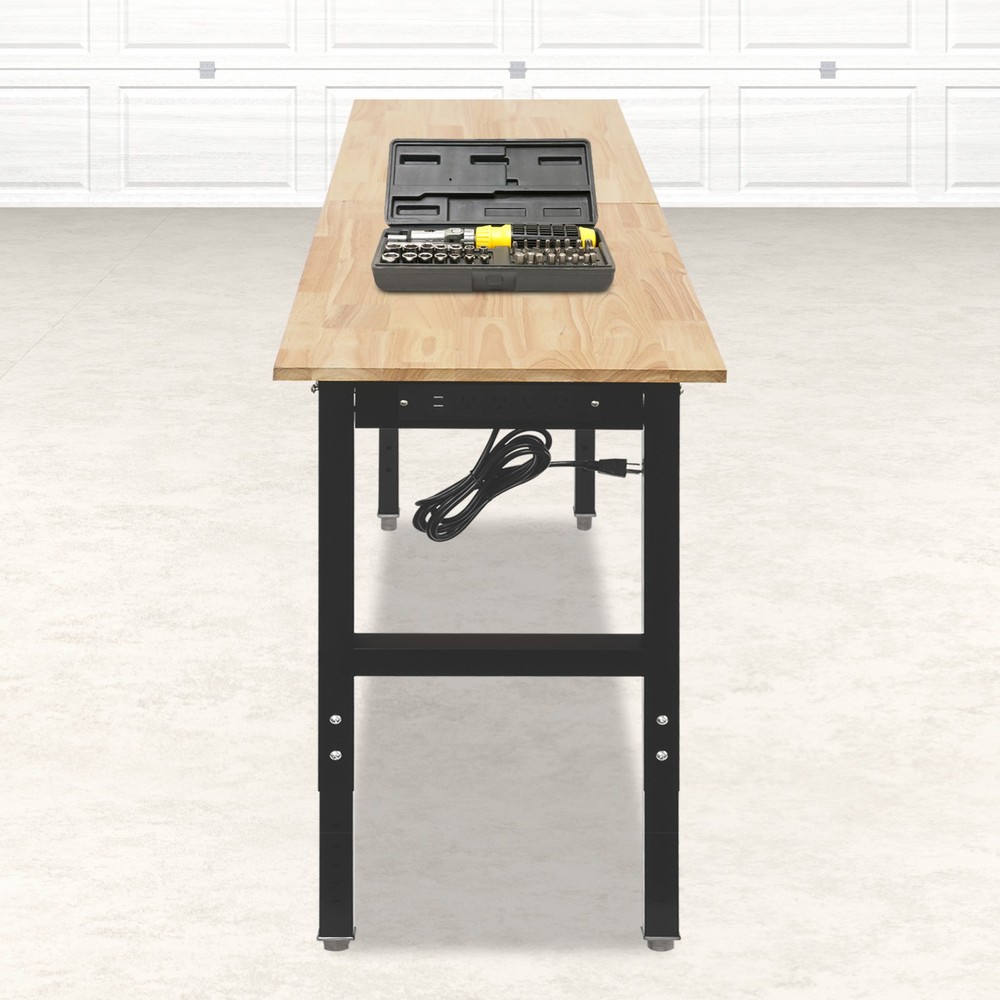 Adjustable Workbench Heavy Duty Work Bench Workbench Freestanding 907kg/2000lbs