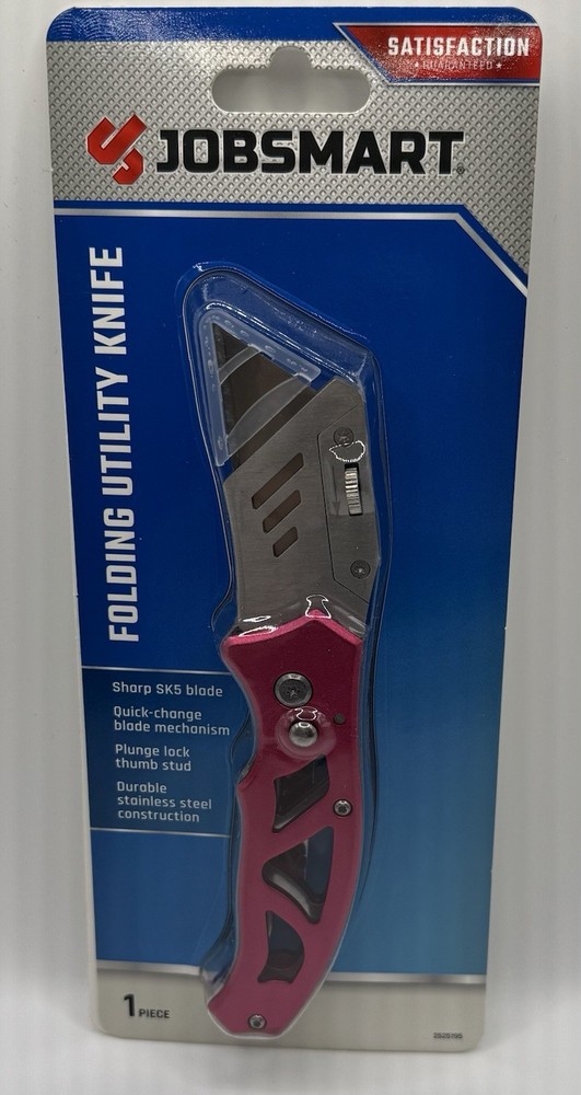 FOLDING UTILITY KNIFE PINK