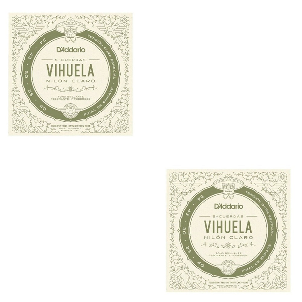 D'Addario Vihuela Strings 2 Sets Hard Tension MV10C