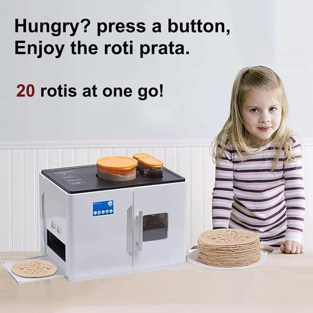 Automatic Electric Magic Roti Maker Tortilla Indian Bread Robotic Machine New