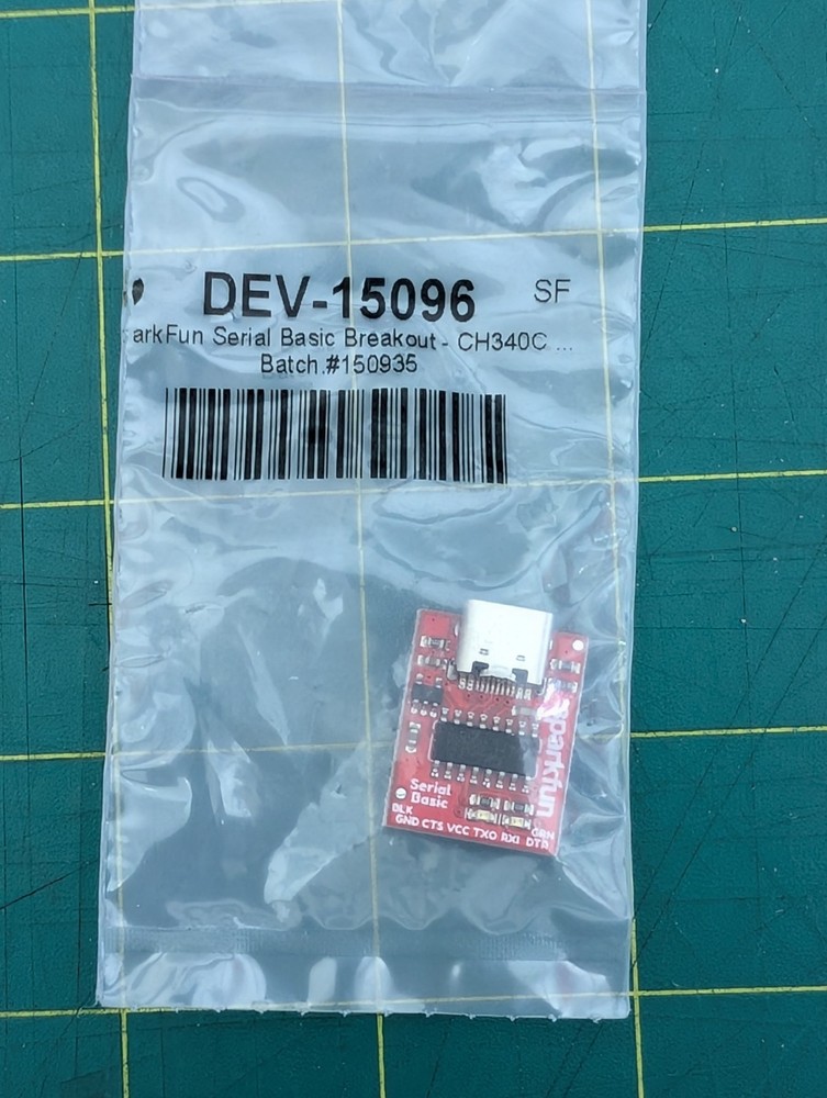 SparkFun DEV-15096 Serial Basic Breakout - CH340C and USB-C !Charity!