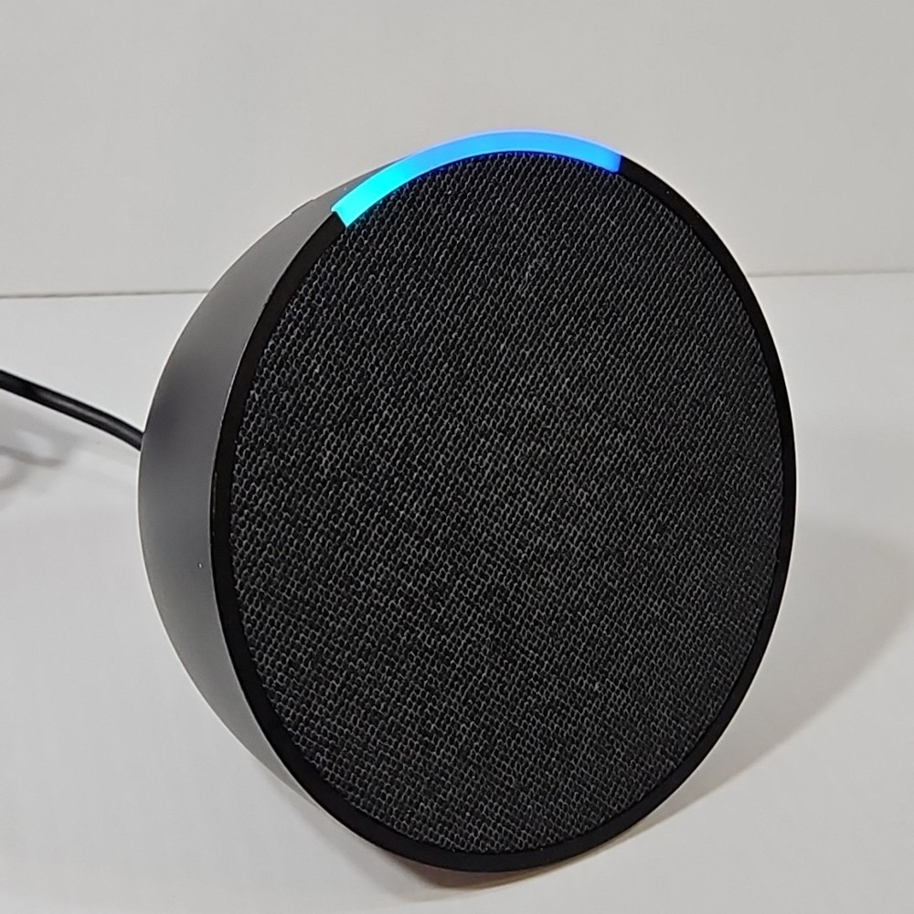 Amazon Echo (Model C2H4R9) Smart Speaker – Black – W/ 15W Power Adapter – Tested