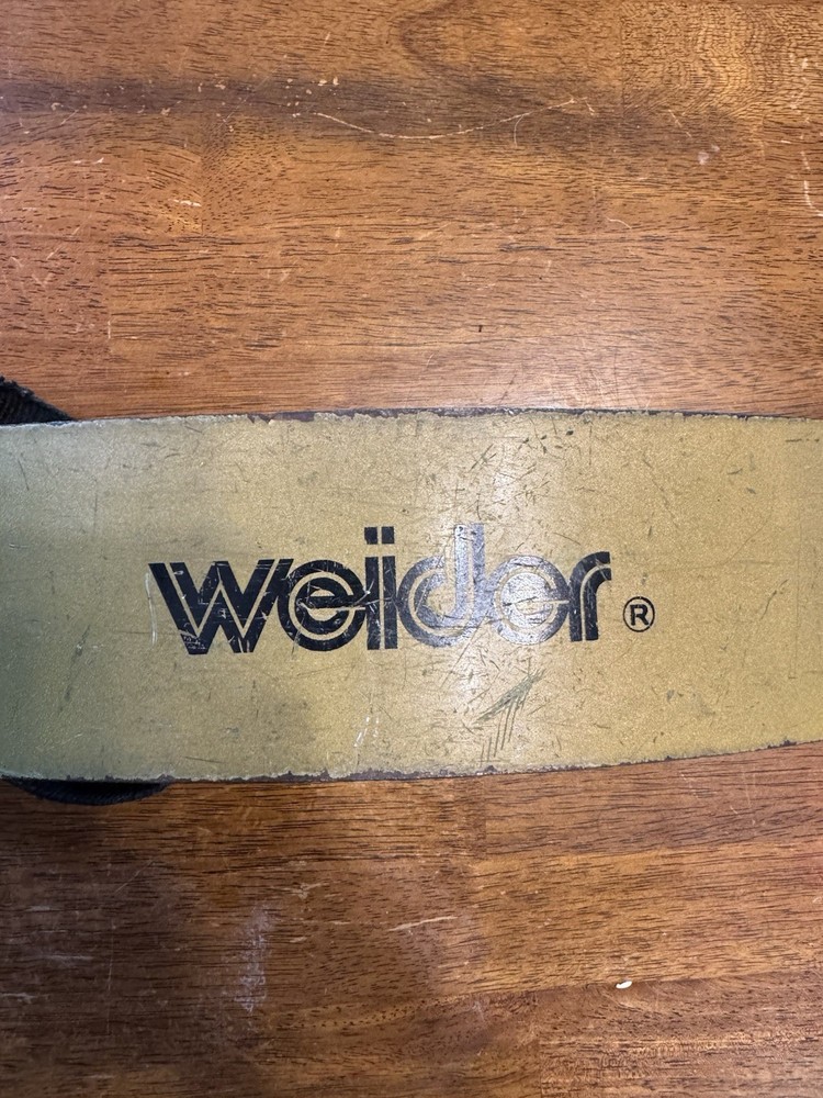 Weider Arm Curl Blaster Work Out Bar Vintage Weider Gold Read Description