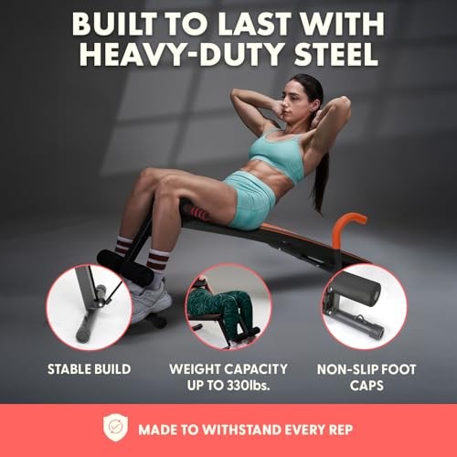 Sit Up Bench For Abs Five Adjustment Levels Decline Bench And Reverse Crunch