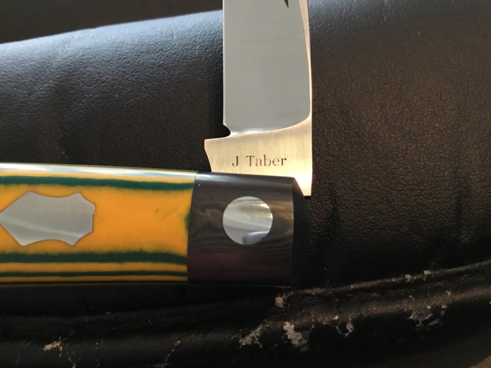 Custom Jason Tabor Wharncliffe Swayback Slipjoint Folder Folding Knife