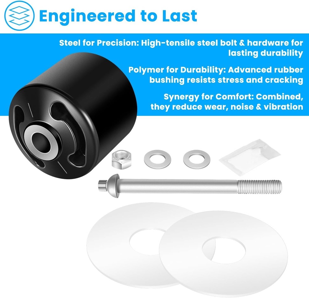 Replace for Hendrickson S-24691 S-21166 Quick Align Pivot Bolt Bushing Kit