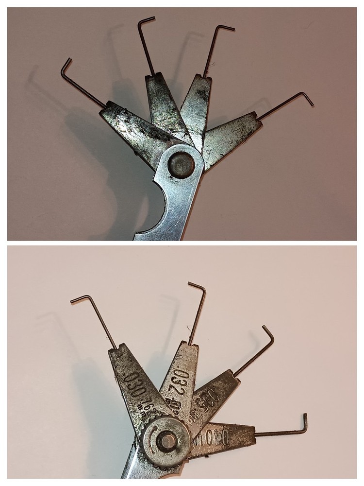 Blue Point Wire Gap Gauge FB-301A ENGRAVED INITIALS