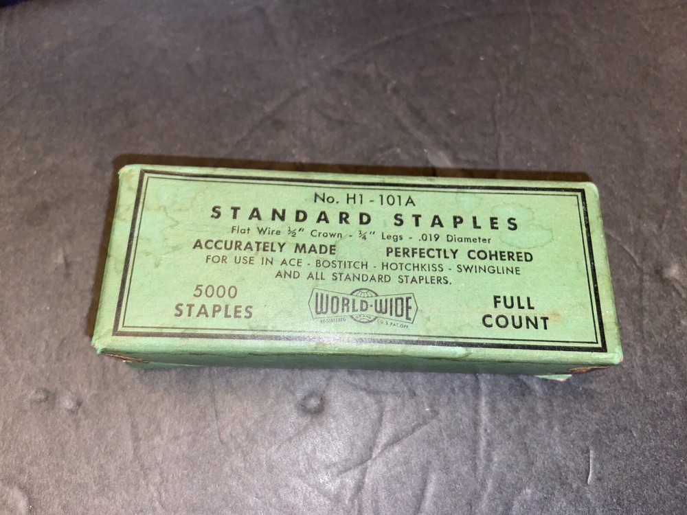 World Wide Standard Stamples H1 - 101A Old Staples Advertsing