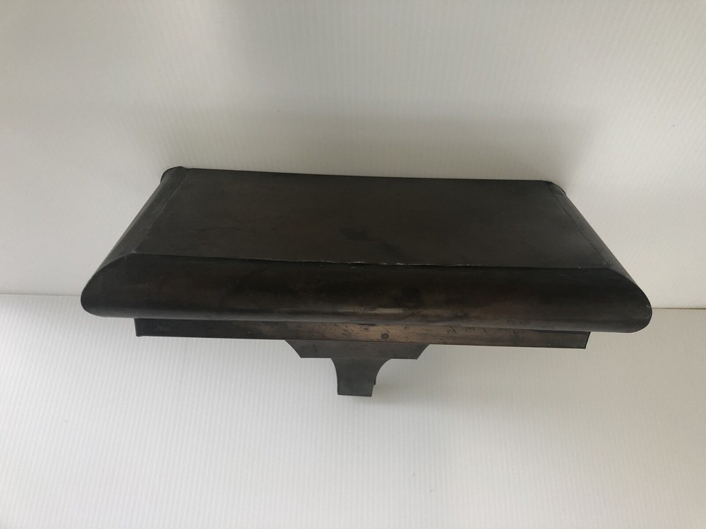 Vintage Architectural Distressed Tin Shelf.