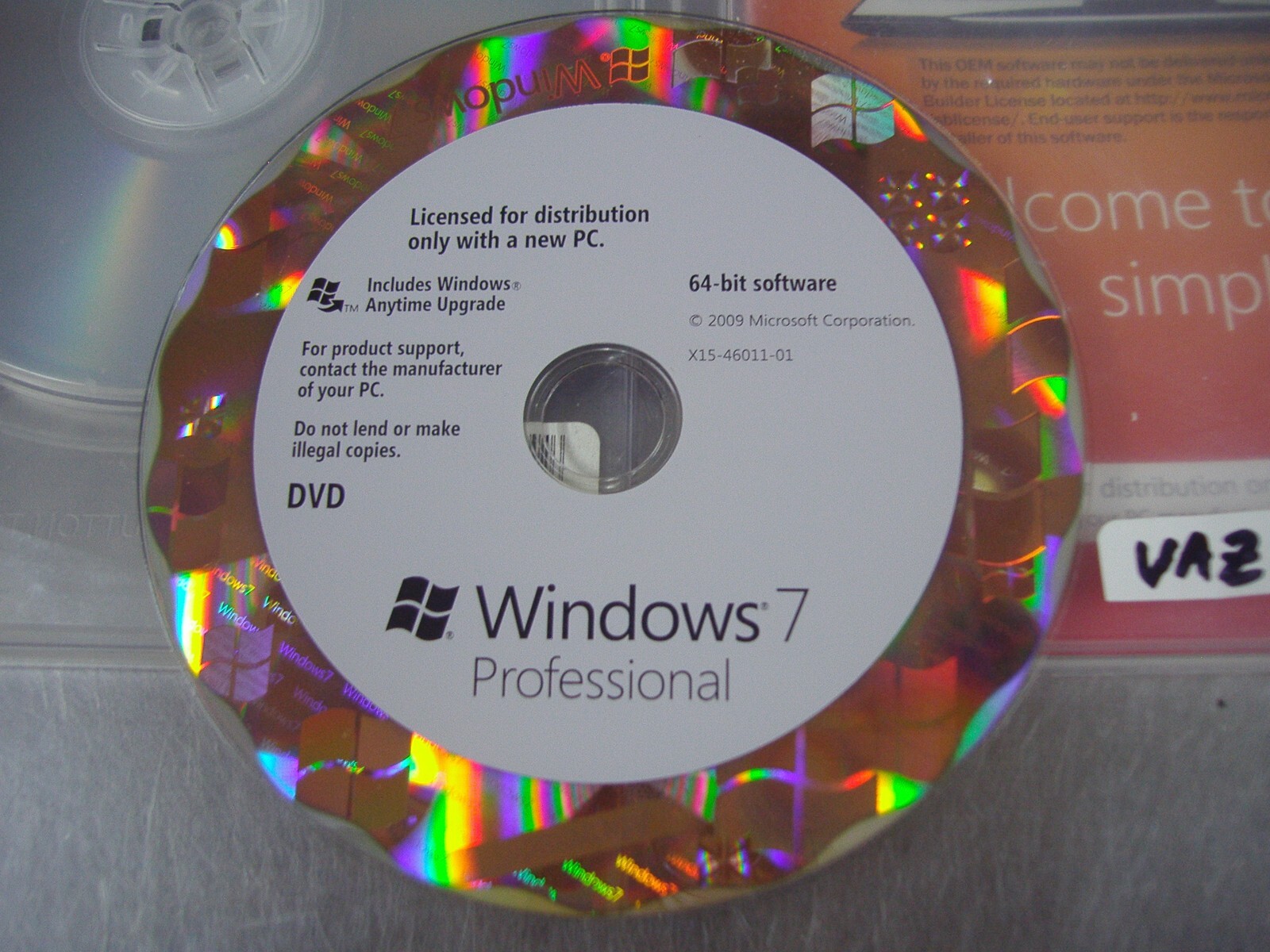 Microsoft Windows 7 Professional Full English DVD Version MS WIN PRO =NEW =