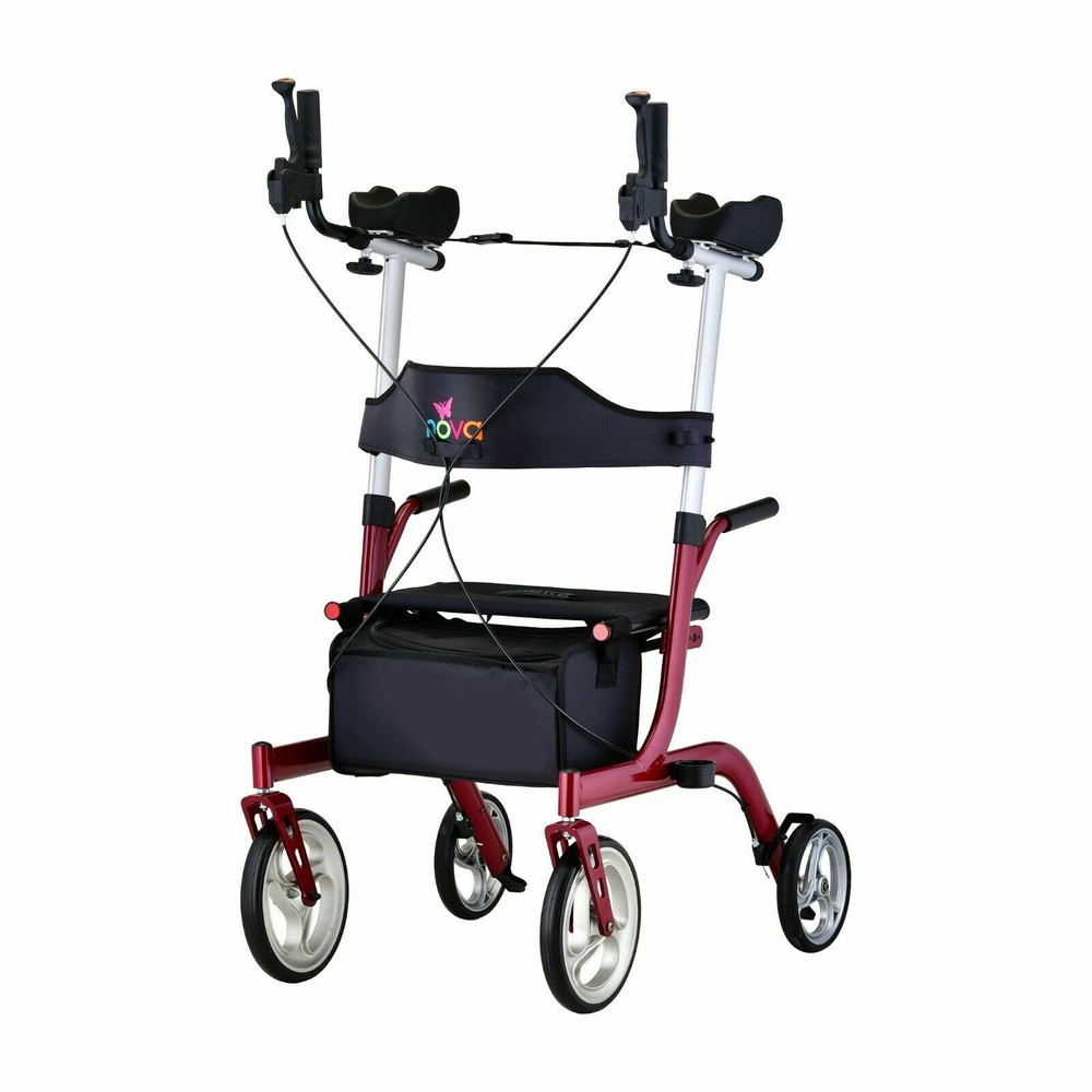NOVA PHOENIX RISE UP Rollator Walker Upright Padded Armrest-3 Colors