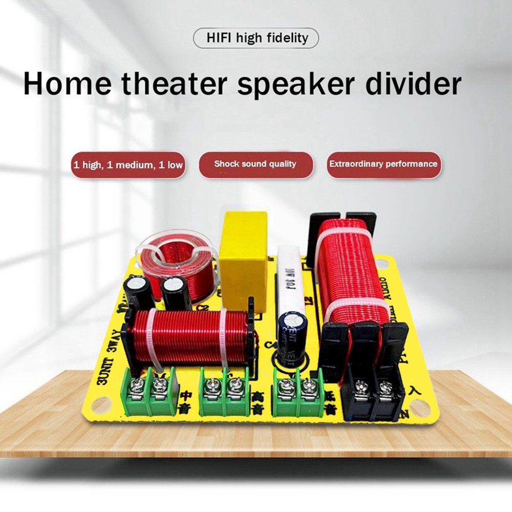 3 Way Frequency Divider Treble+Midrange+ HiFi Crossov Audio Frequency7469