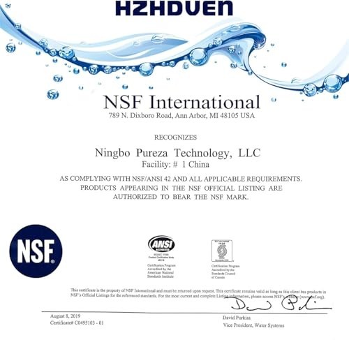 Gravity Water Filter Replacement Carbon & Fluoride Purifier Filter Combo 2Pack