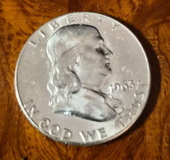US Ben Franklin 90% Silver Half Dollars Random Dates Free Shipping