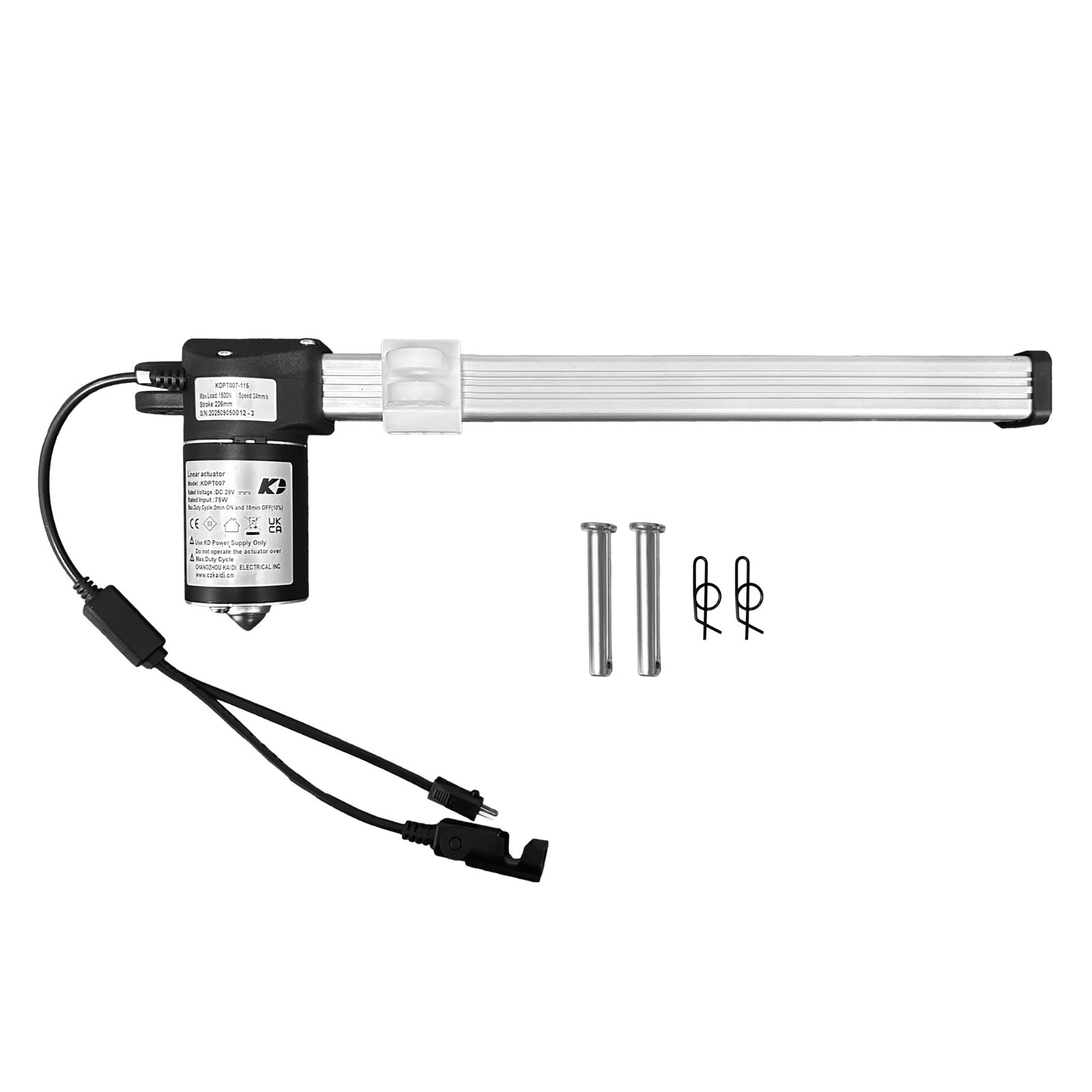 Kaidi Motor KDPT007-115 Linear Actuator for Power Recliner Couch Lift Chairs