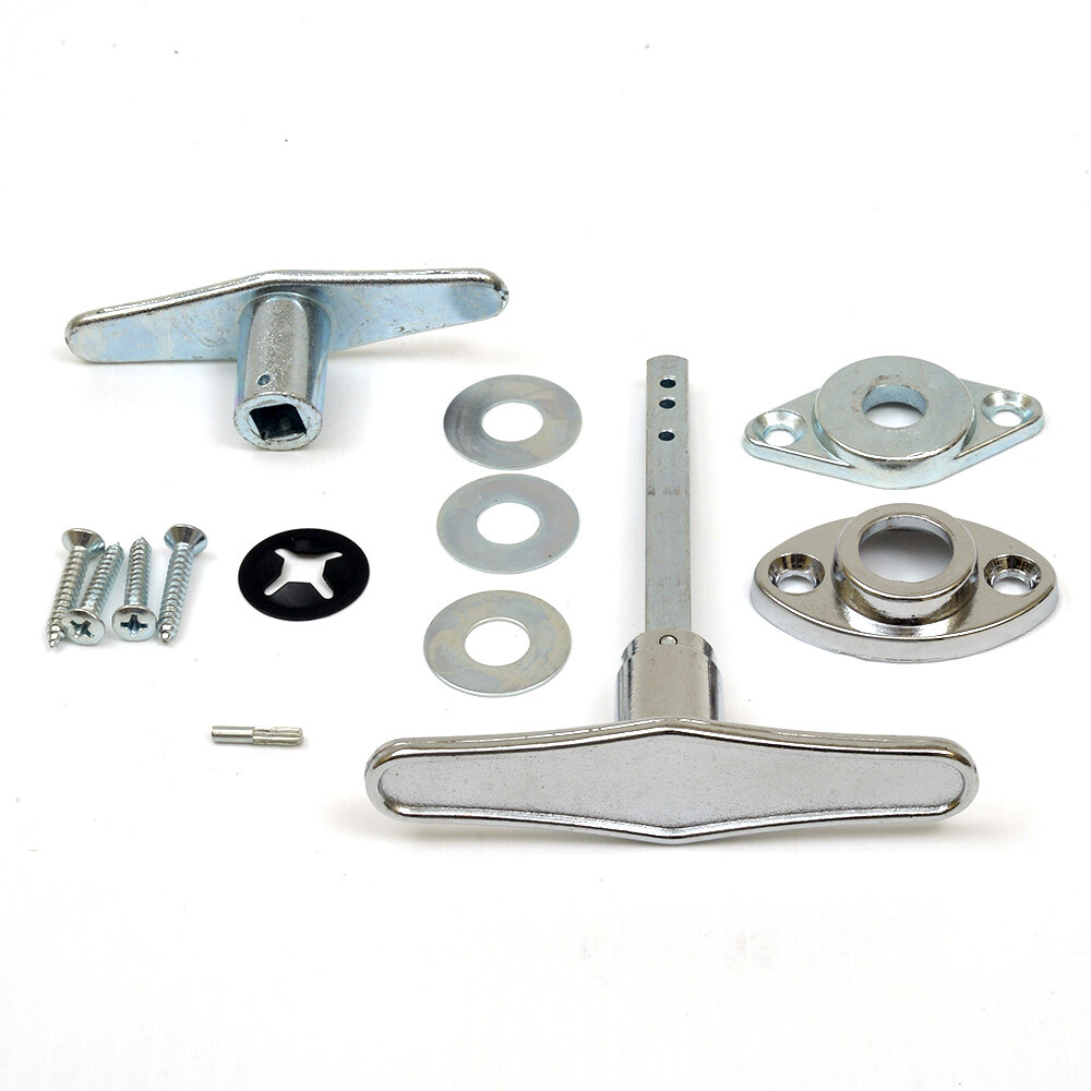 Garage Door Lock " T " HANDLE ASSEMBLY (No Keys)