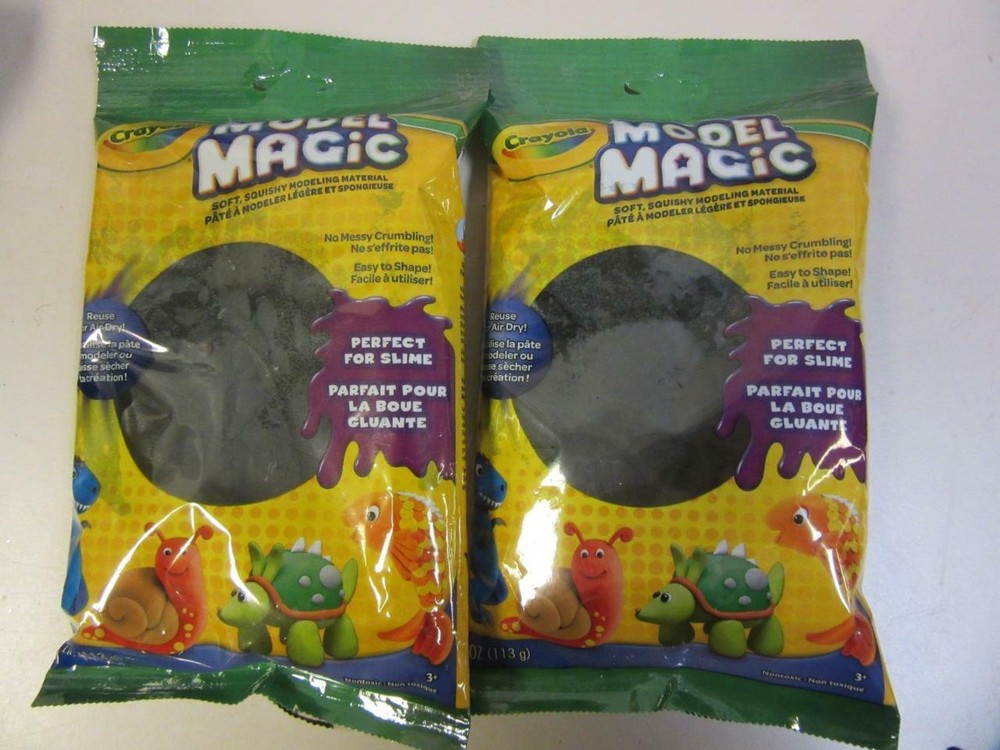 Black Model Magic Crayola 4 oz Modeling Clay Soft Material Art Craft 2 Pack