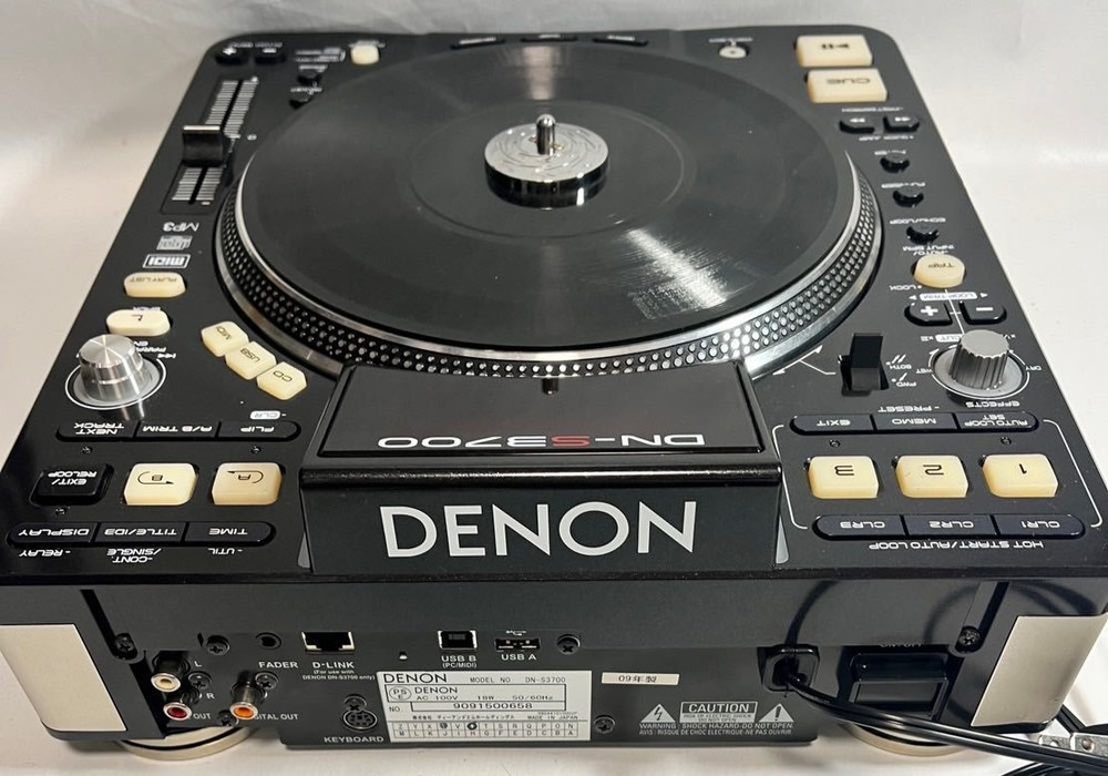 Denon DN-S3700 USB Media and CD Player Deck Motorized DJ Turntable working